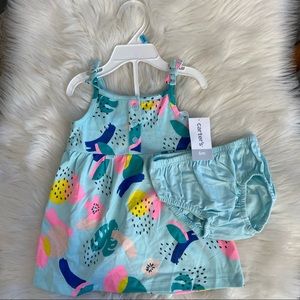 NWT Carter’s 6 months 2pc dress set